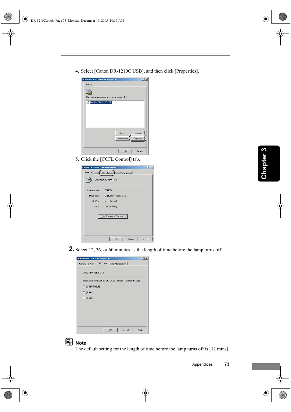 Ch ap te r 3 | Canon DR-1210C User Manual | Page 77 / 98