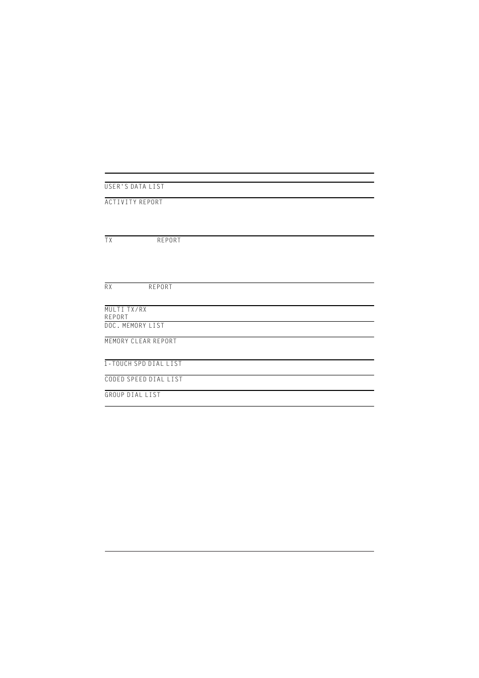 Summary of lists and reports | Canon C75 User Manual | Page 136 / 214