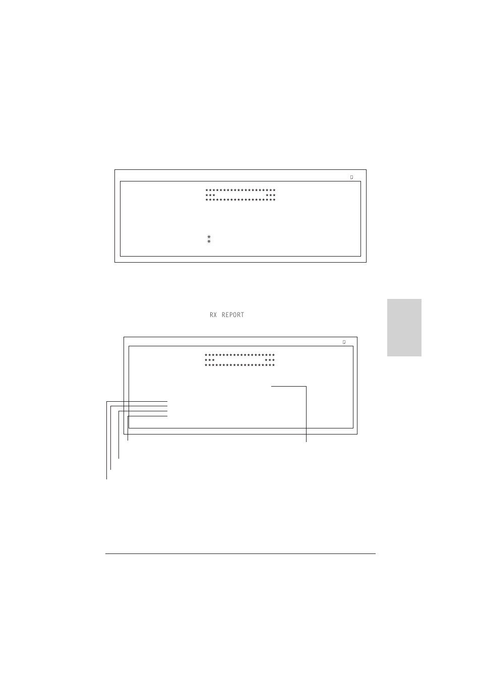 Rx (reception) report, Multi tx/rx (transaction) report | Canon C75 User Manual | Page 139 / 214