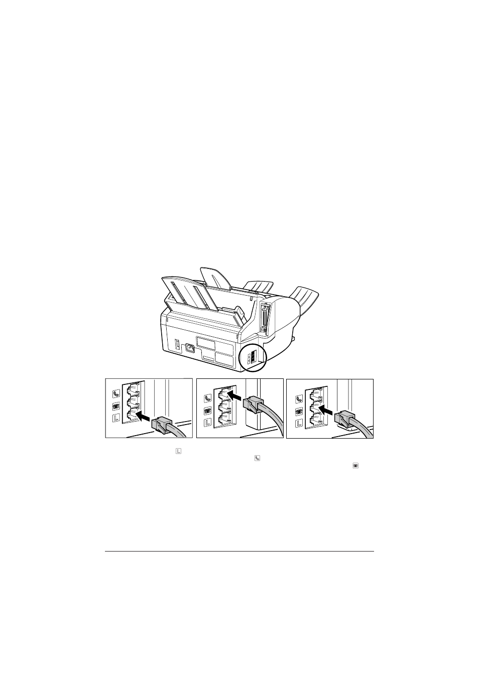 Making connections, Connecting the telephone line and external devices | Canon C75 User Manual | Page 20 / 214