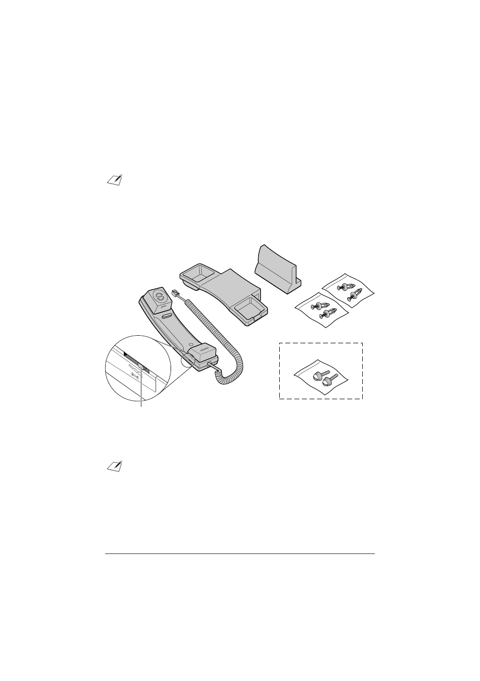 Optional handset, Package contents | Canon C75 User Manual | Page 202 / 214