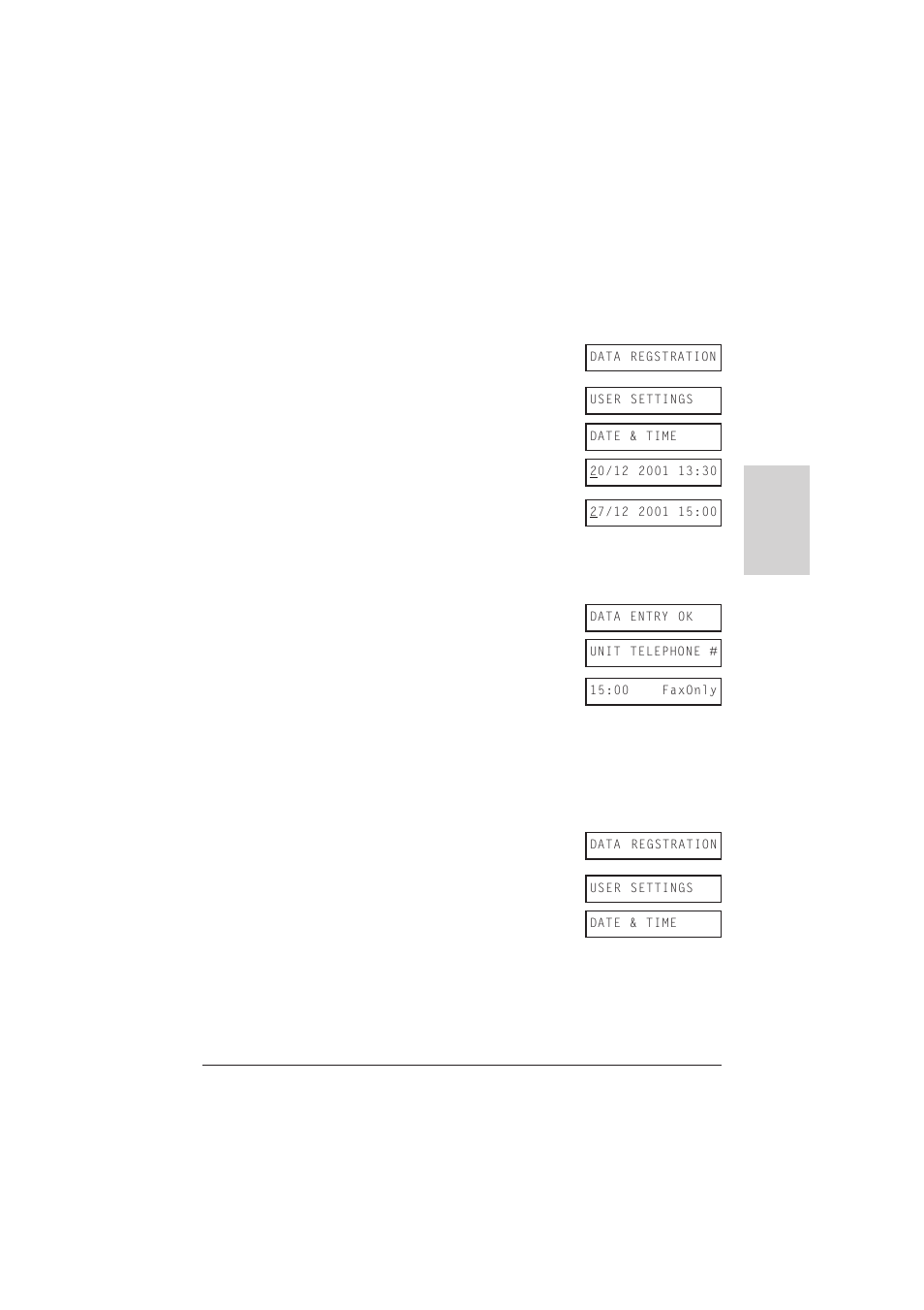Entering the date and time, Registering your unit number and name | Canon C75 User Manual | Page 41 / 214
