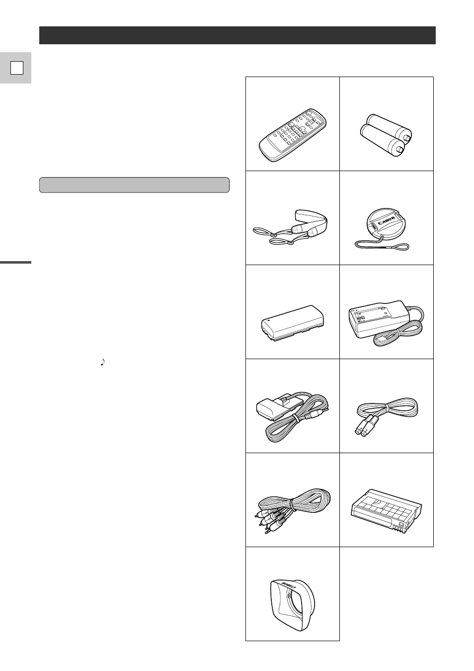 Getting started | Canon DM-GL1 User Manual | Page 6 / 104