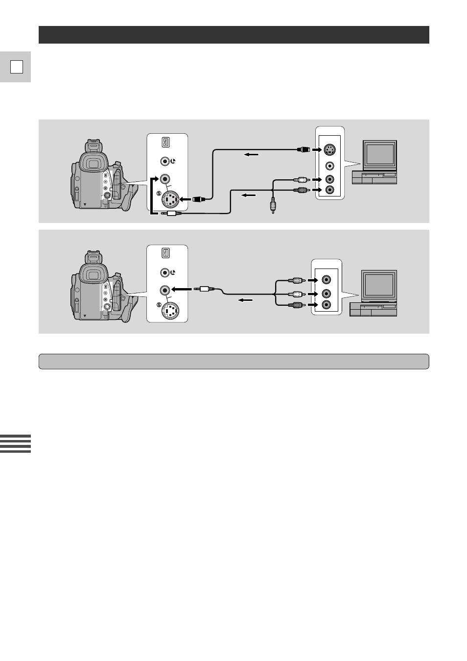 76 e, Prepare the tv and vcr | Canon DM-GL1 User Manual | Page 76 / 104