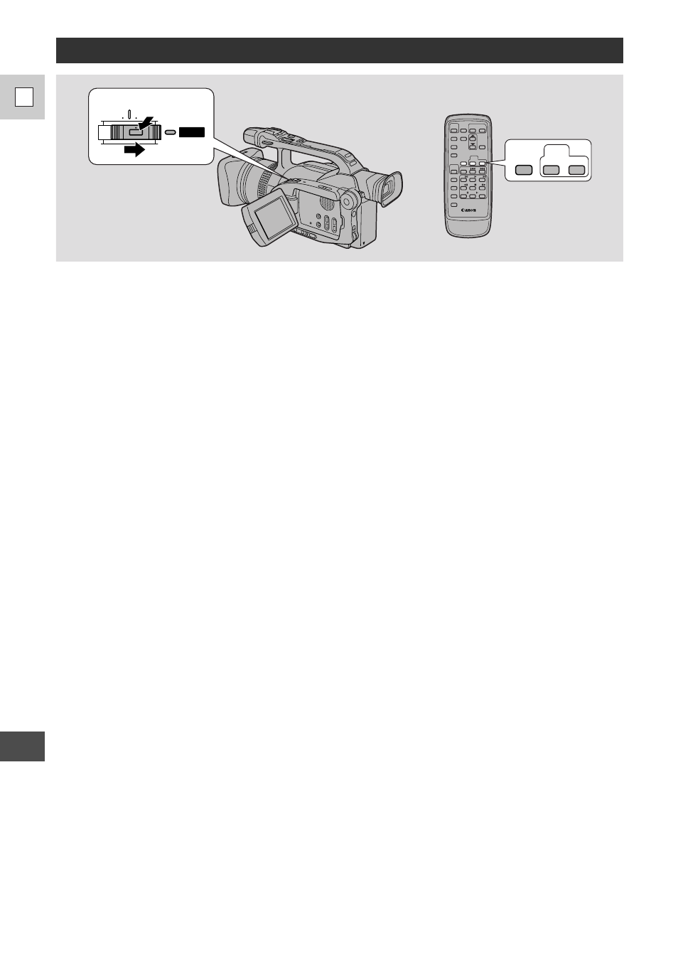 Setting the audio mix, 86 e, Set the camera to vcr mode. 2. choose the output | Canon DM-GL1 User Manual | Page 86 / 104