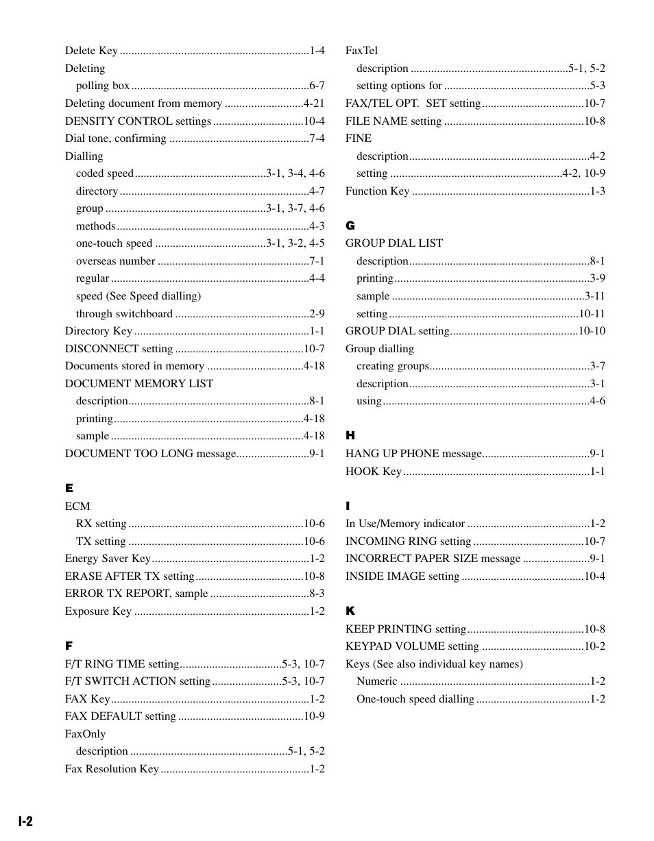 Canon FAX-L400 User Manual | Page 103 / 110