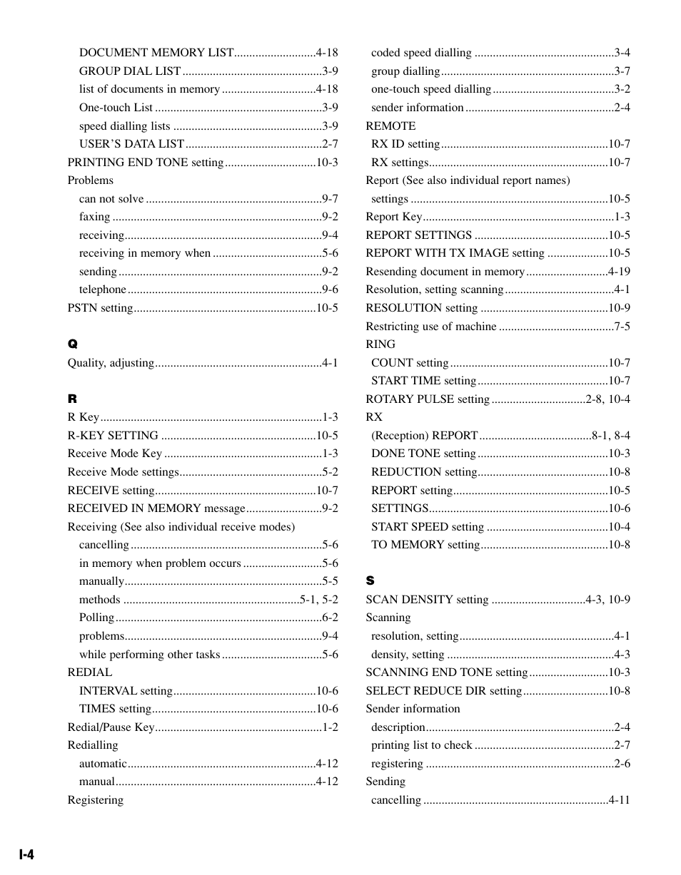 Canon FAX-L400 User Manual | Page 105 / 110