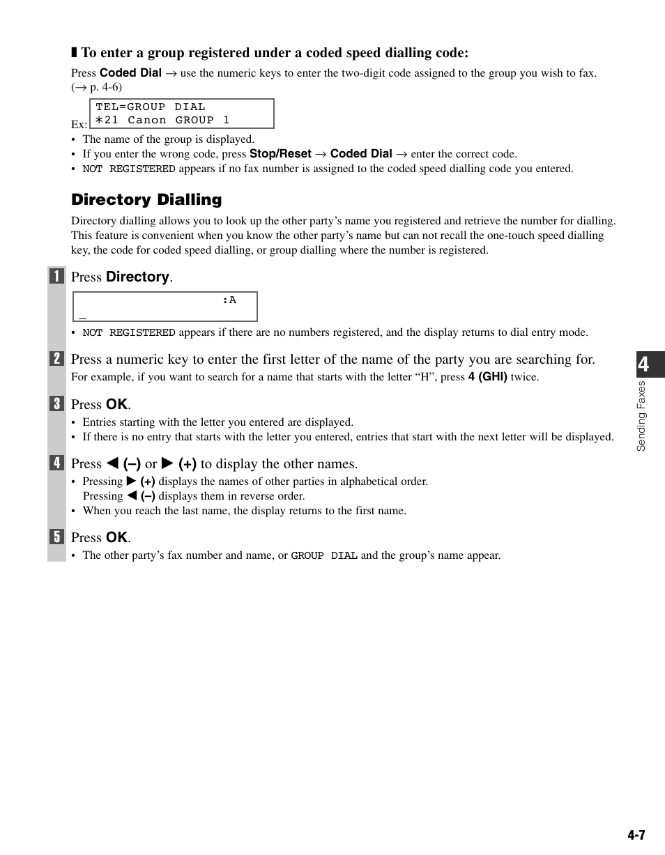 Canon FAX-L400 User Manual | Page 40 / 110