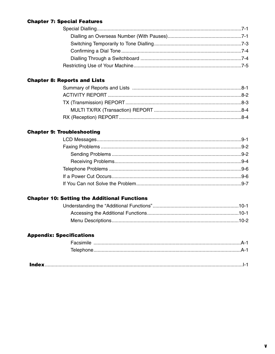 Canon FAX-L400 User Manual | Page 6 / 110