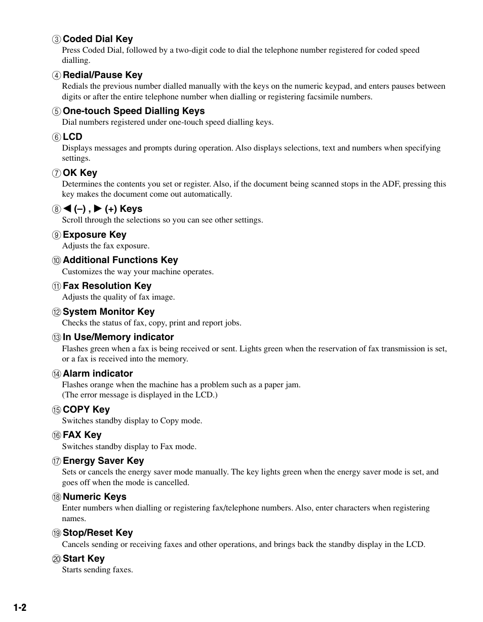 Canon FAX-L400 User Manual | Page 9 / 110