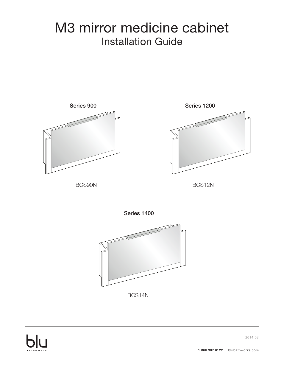 Blu Bathworks BCS90N User Manual | 10 pages