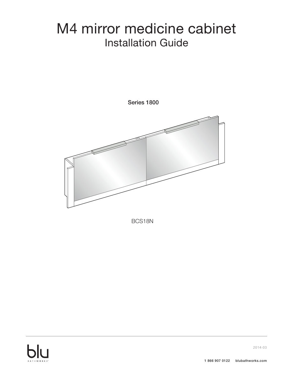 Blu Bathworks BCS18N User Manual | 10 pages