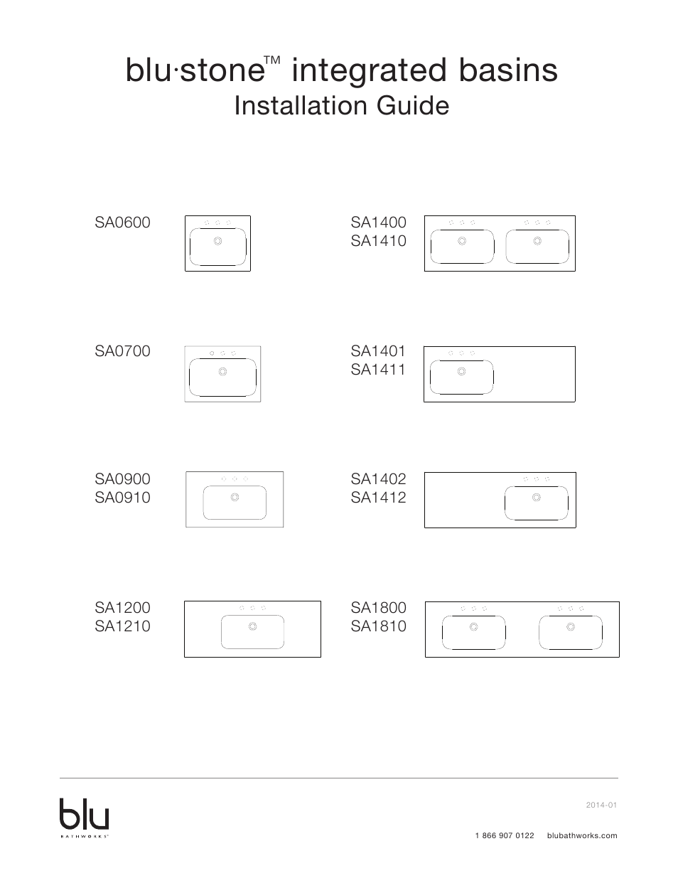 Blu Bathworks SA0600 User Manual | 6 pages