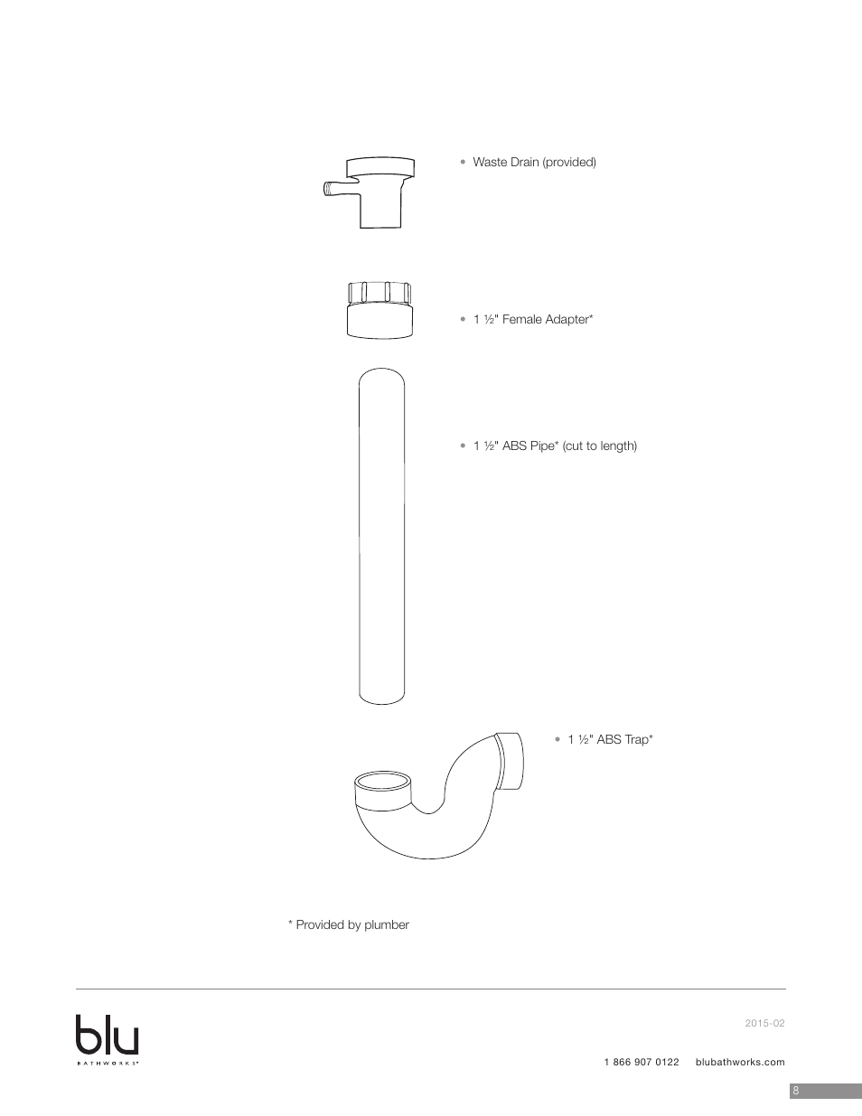 Blu Bathworks BT8001 User Manual | Page 9 / 10