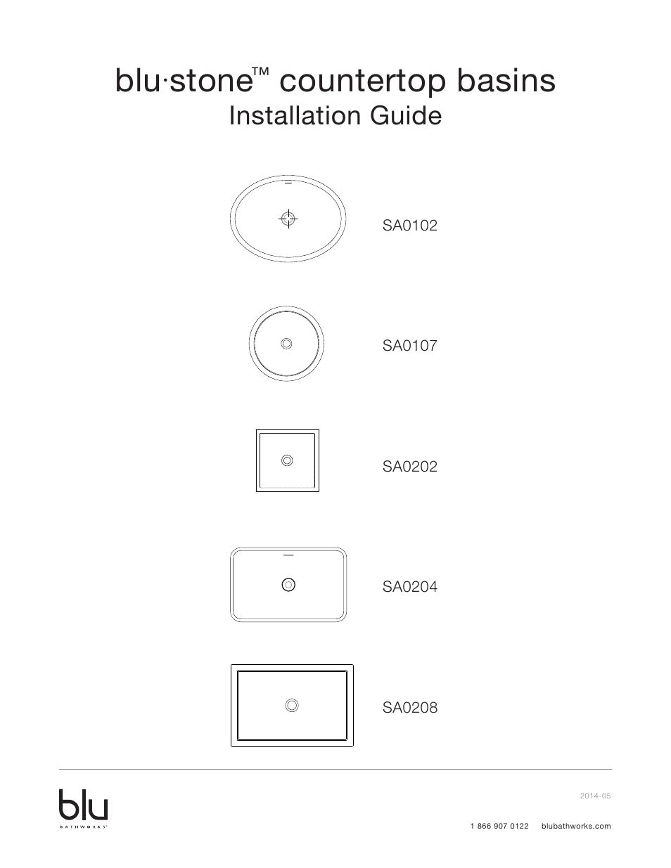 Blu Bathworks SA0102 User Manual | 6 pages