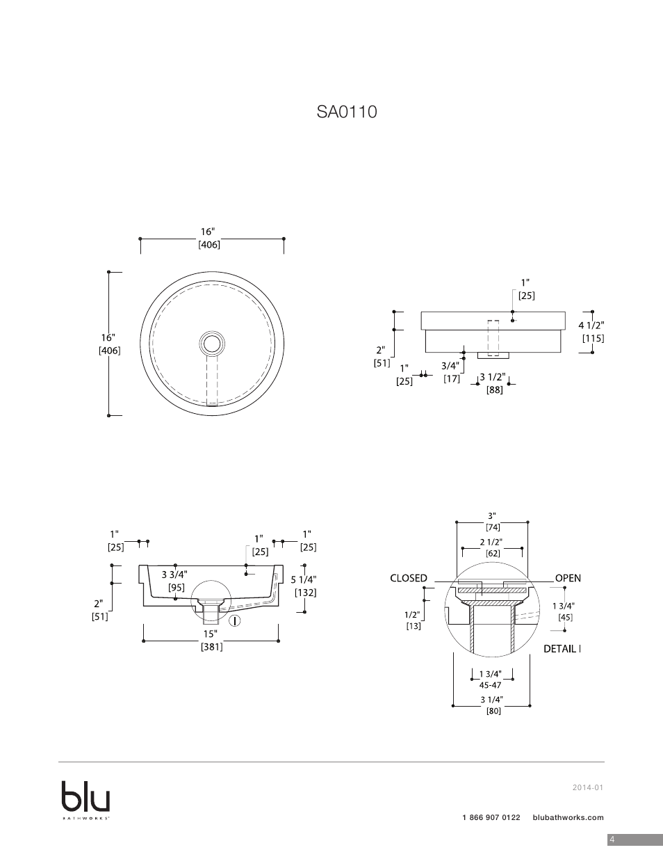 Sa0110 | Blu Bathworks SA0110 User Manual | Page 5 / 7