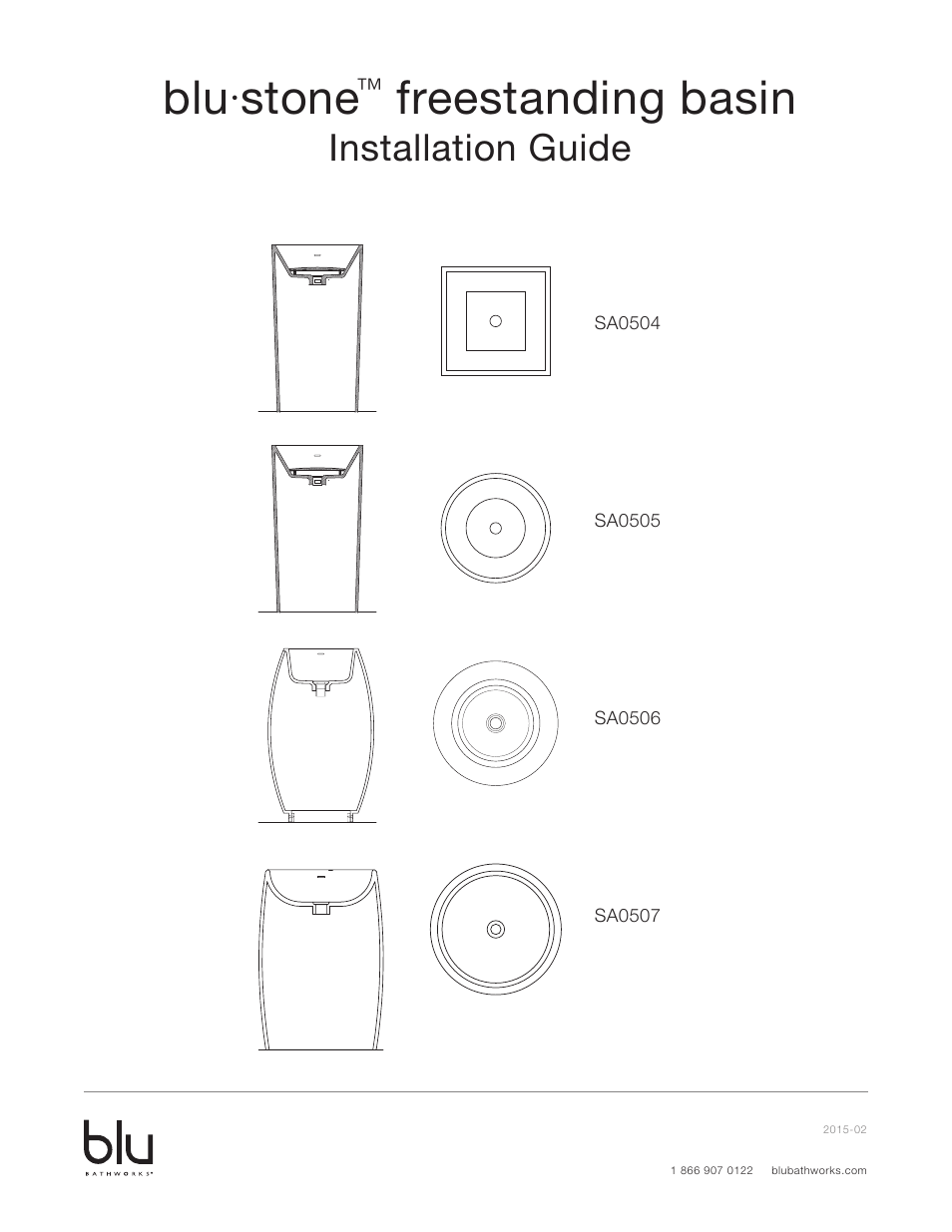 Blu Bathworks SA0504 User Manual | 5 pages