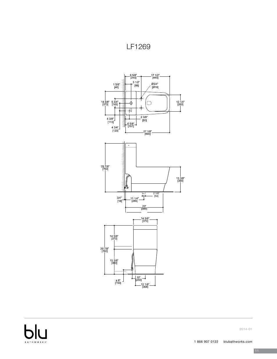 Lf1269 | Blu Bathworks LF1062 User Manual | Page 12 / 14
