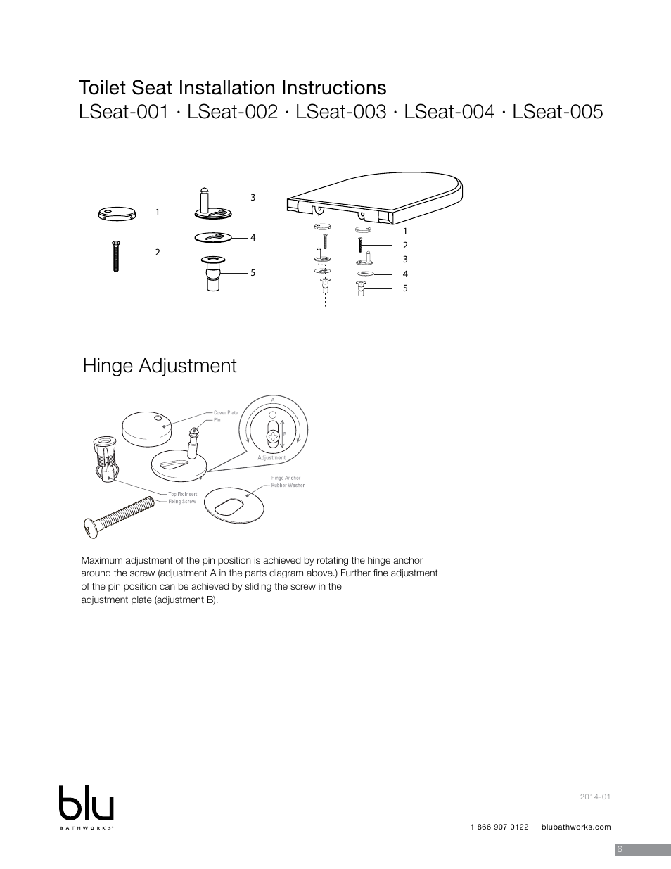Blu Bathworks LF1062 User Manual | Page 7 / 14