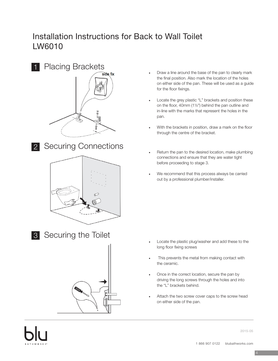 Blu Bathworks LW6010 User Manual | Page 5 / 11