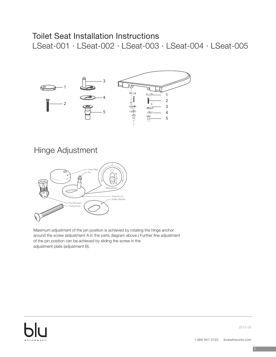 Blu Bathworks LW6010 User Manual | Page 6 / 11