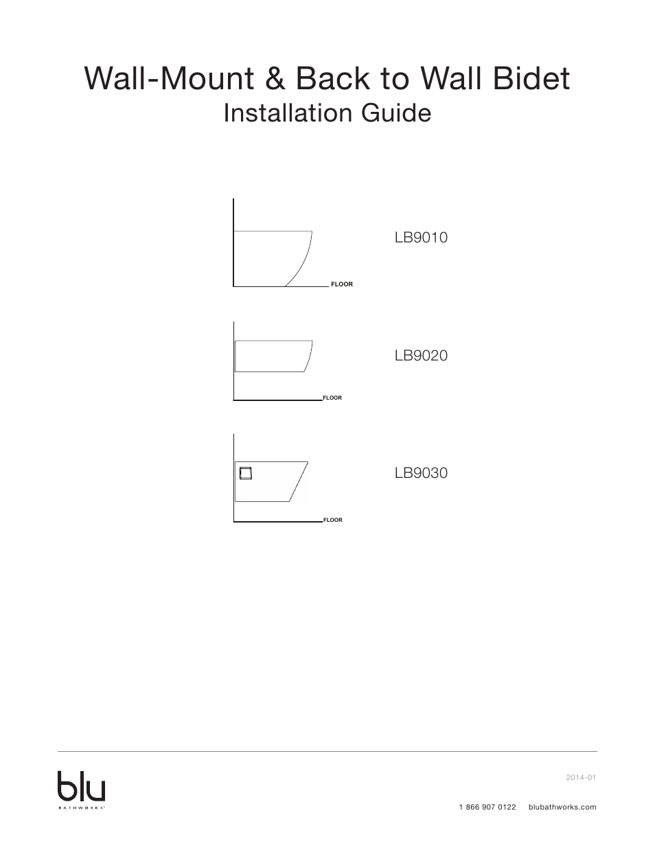 Blu Bathworks LB9010 User Manual | 6 pages