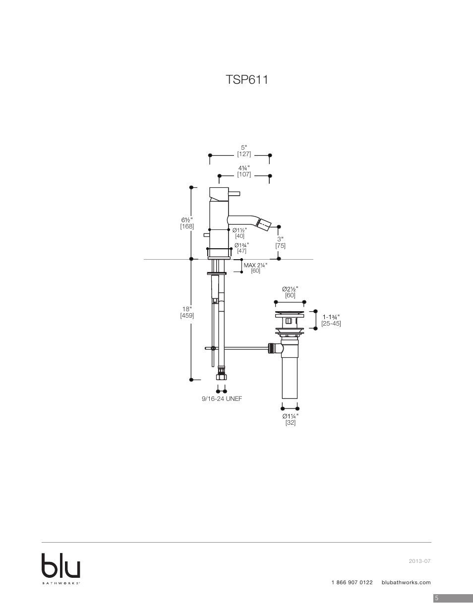 Tsp611 | Blu Bathworks TSP611 User Manual | Page 5 / 7