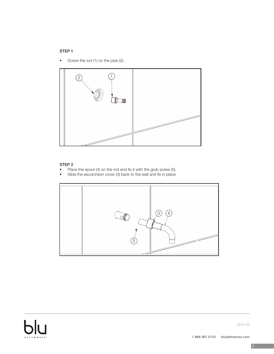 Blu Bathworks TF500 User Manual | Page 3 / 6