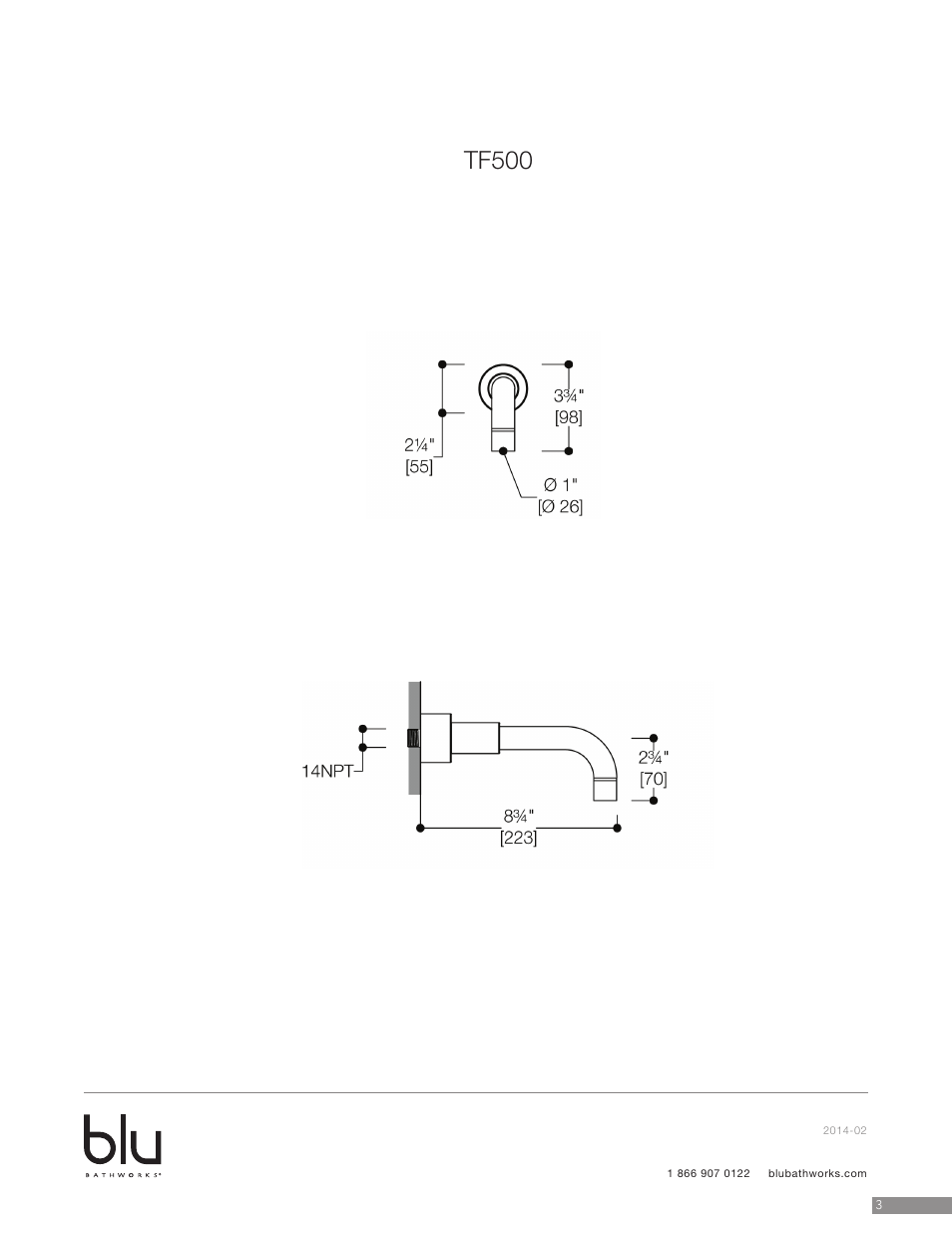 Tf500 | Blu Bathworks TF500 User Manual | Page 4 / 6