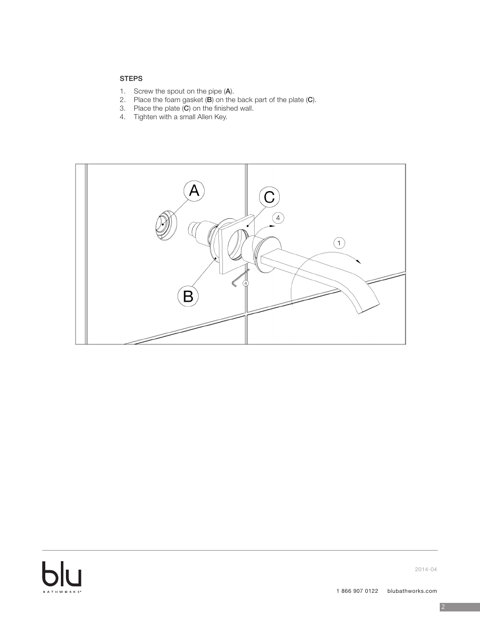 Blu Bathworks TF800 User Manual | Page 3 / 6