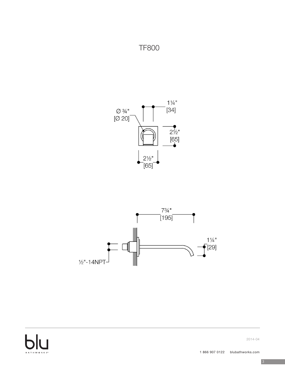 Tf800 | Blu Bathworks TF800 User Manual | Page 4 / 6