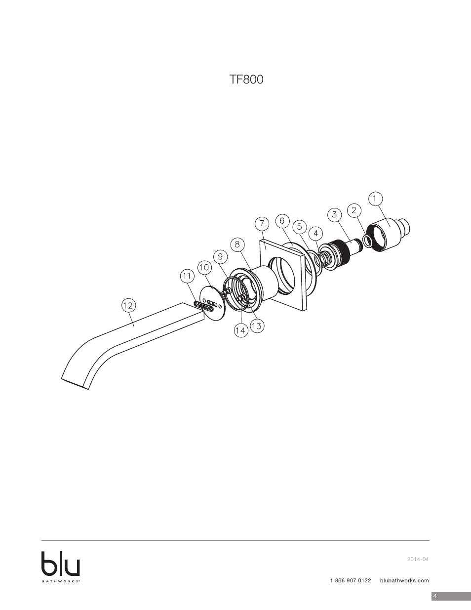 Tf800 | Blu Bathworks TF800 User Manual | Page 5 / 6