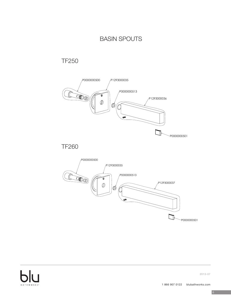 Blu Bathworks TF610 User Manual | Page 7 / 9