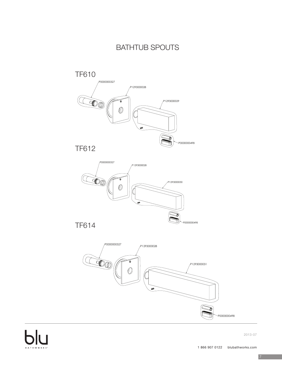 Blu Bathworks TF610 User Manual | Page 8 / 9