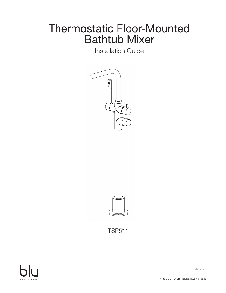 Blu Bathworks TSP511 User Manual | 11 pages