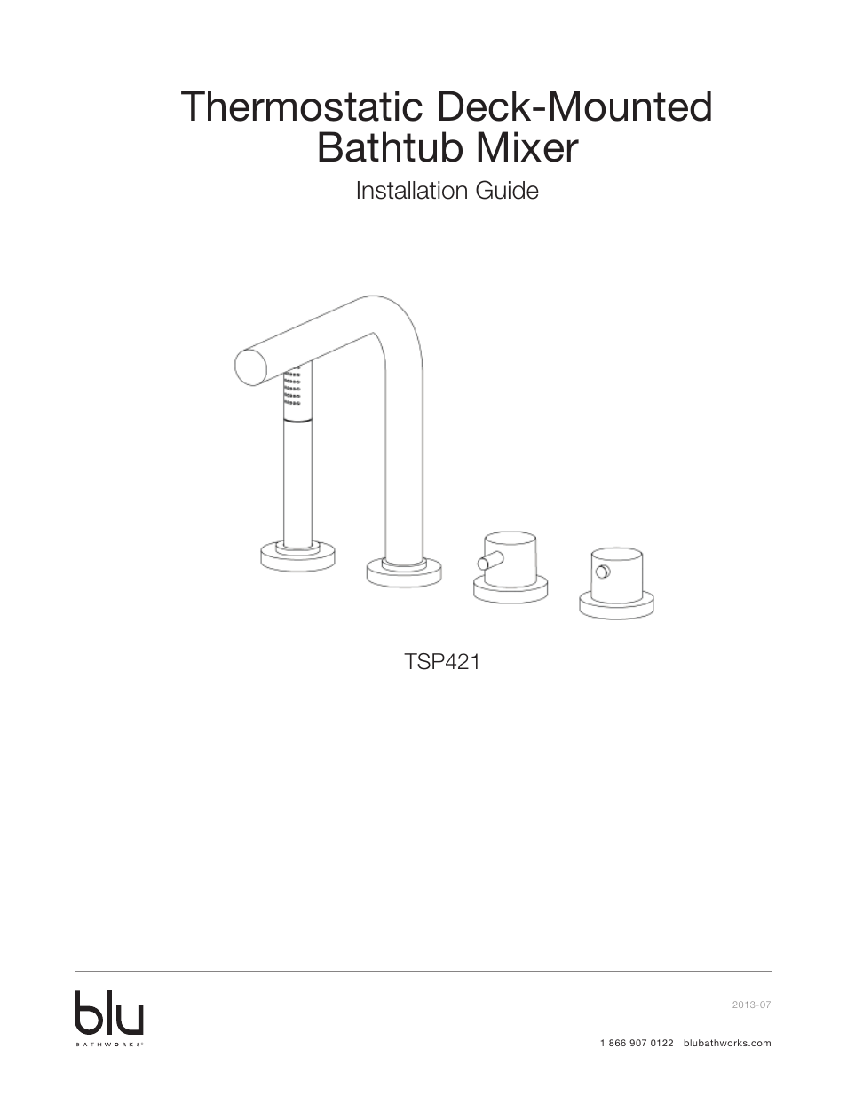 Blu Bathworks TSP421 User Manual | 15 pages