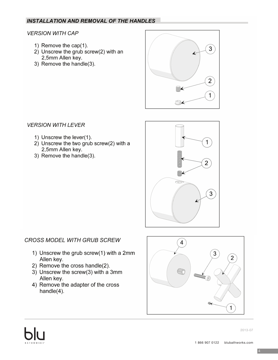 Blu Bathworks TSP431 User Manual | Page 6 / 11