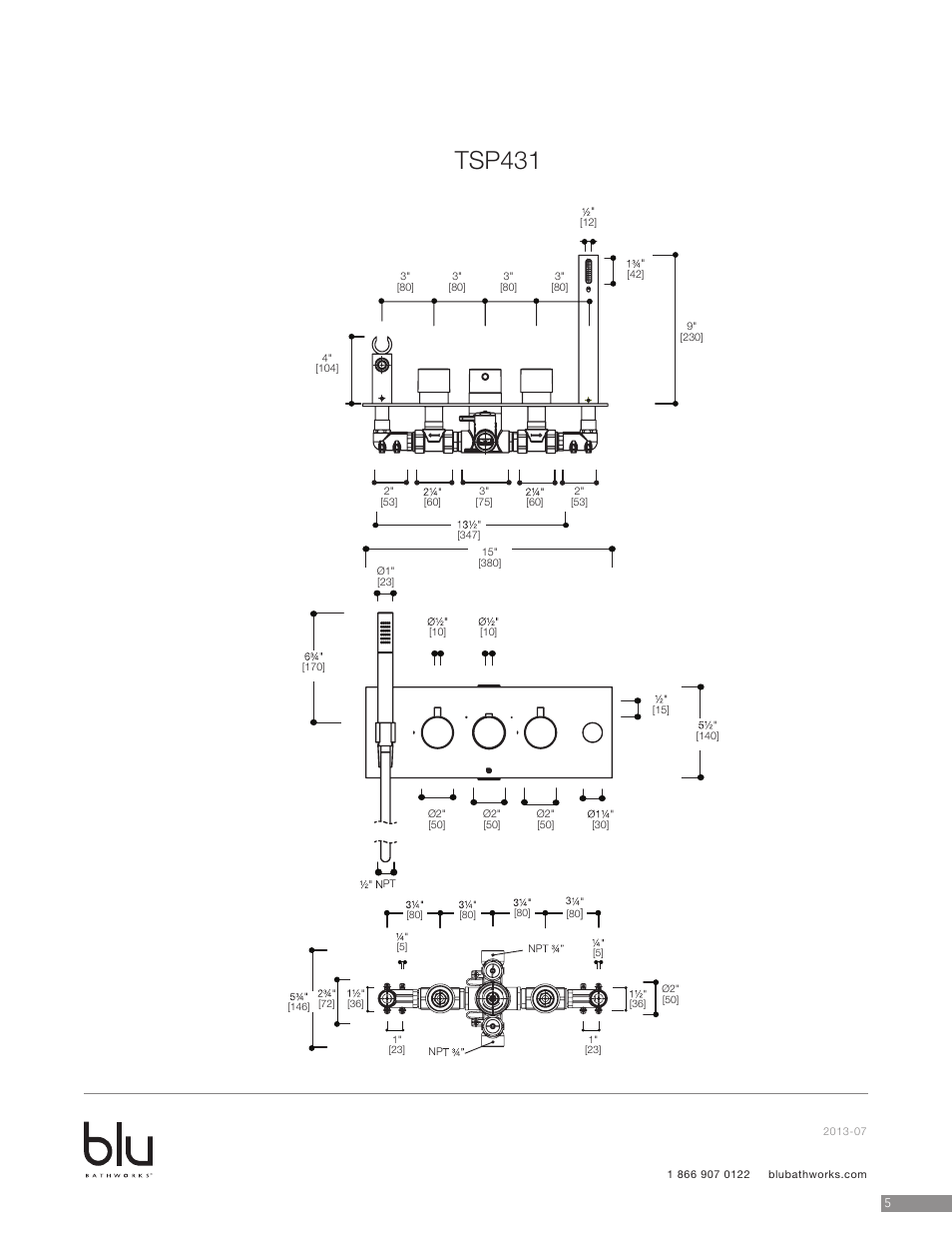 Tsp431 | Blu Bathworks TSP431 User Manual | Page 7 / 11