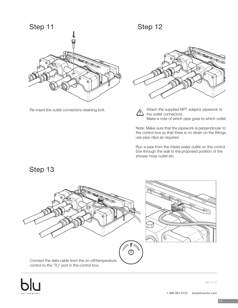 Blu Bathworks TEP431 User Manual | Page 13 / 19