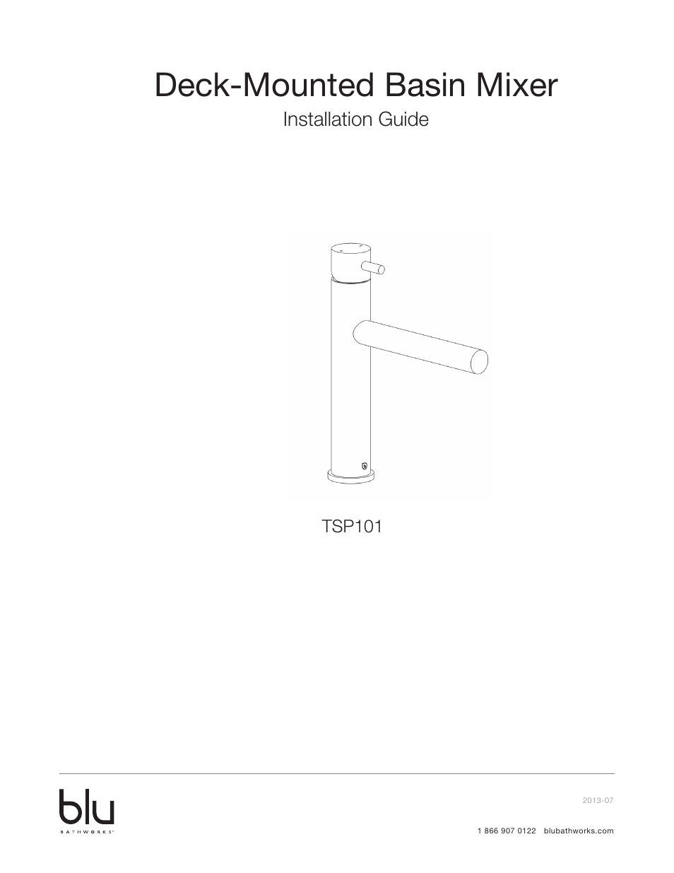 Blu Bathworks TSP101 User Manual | 7 pages