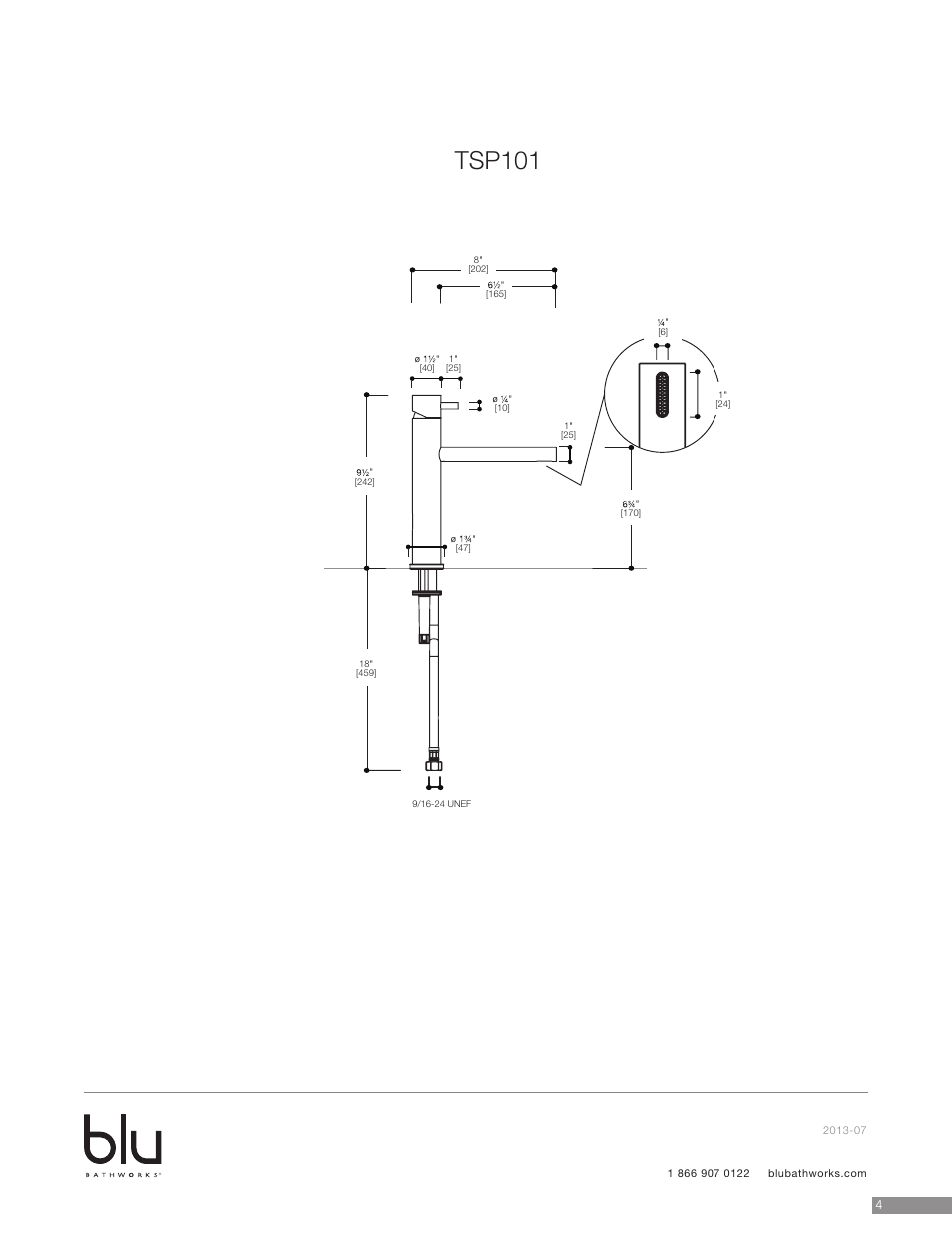 Tsp101 | Blu Bathworks TSP101 User Manual | Page 5 / 7