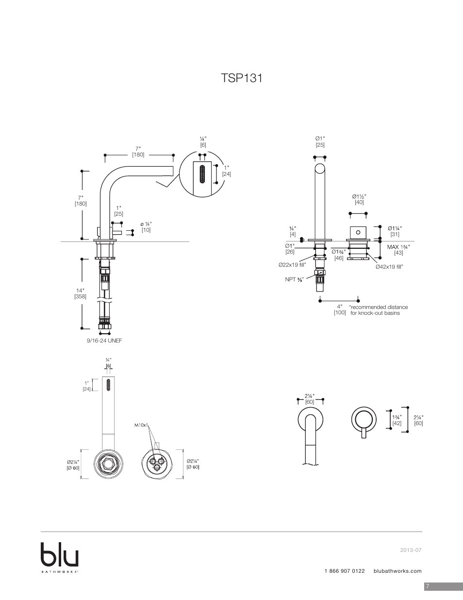 Tsp131 | Blu Bathworks TSP131 User Manual | Page 8 / 10