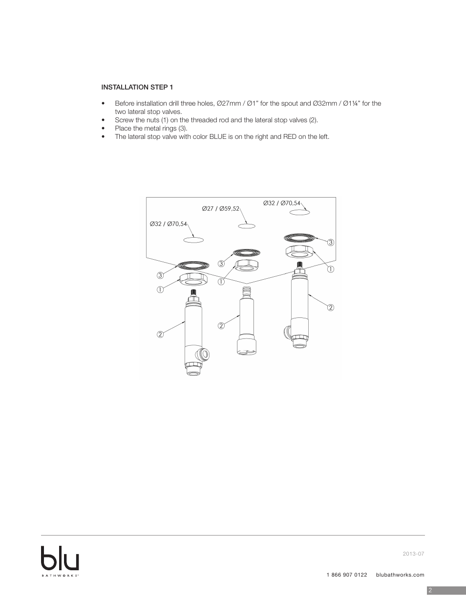 Blu Bathworks TSP141 User Manual | Page 3 / 9