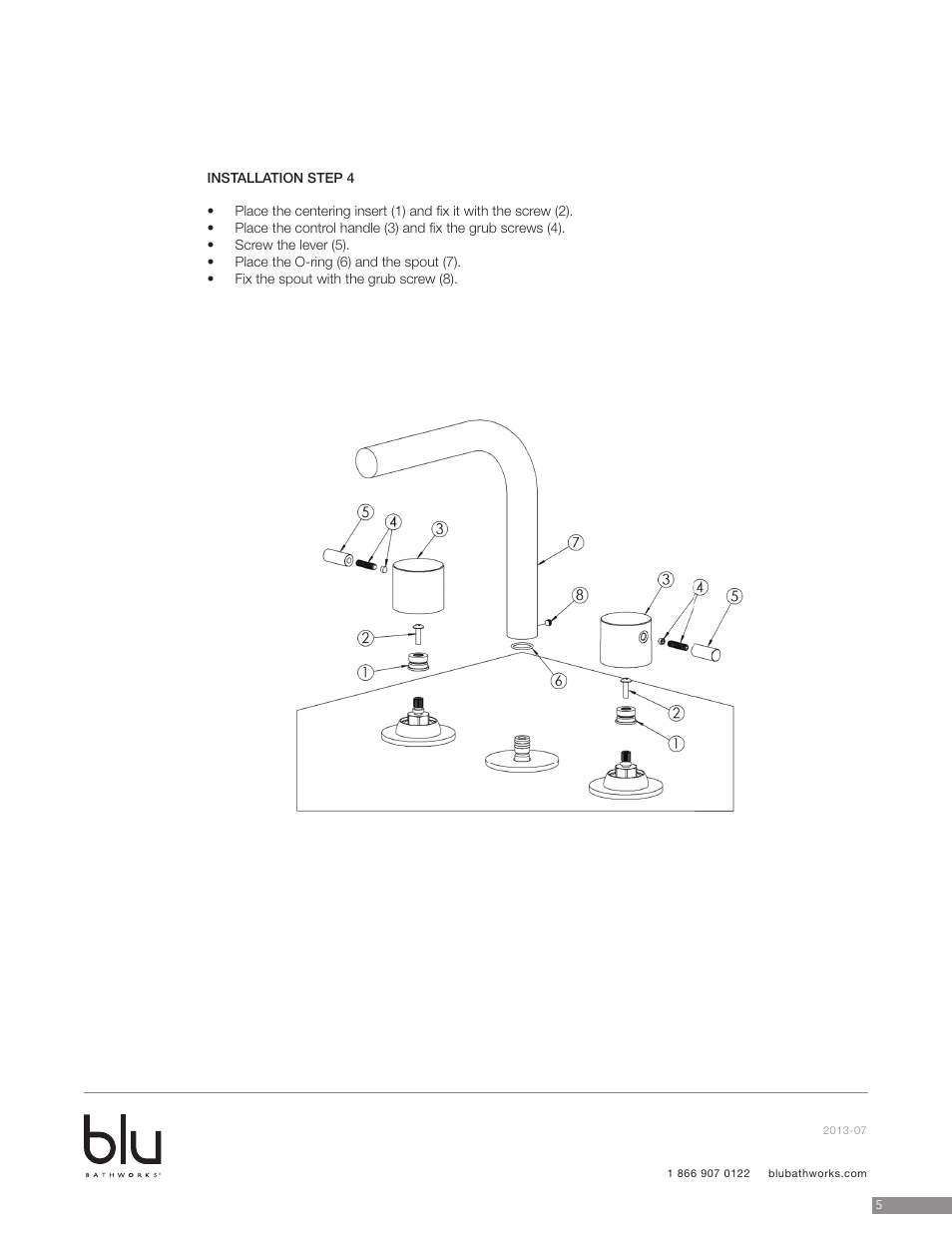 Blu Bathworks TSP141 User Manual | Page 6 / 9