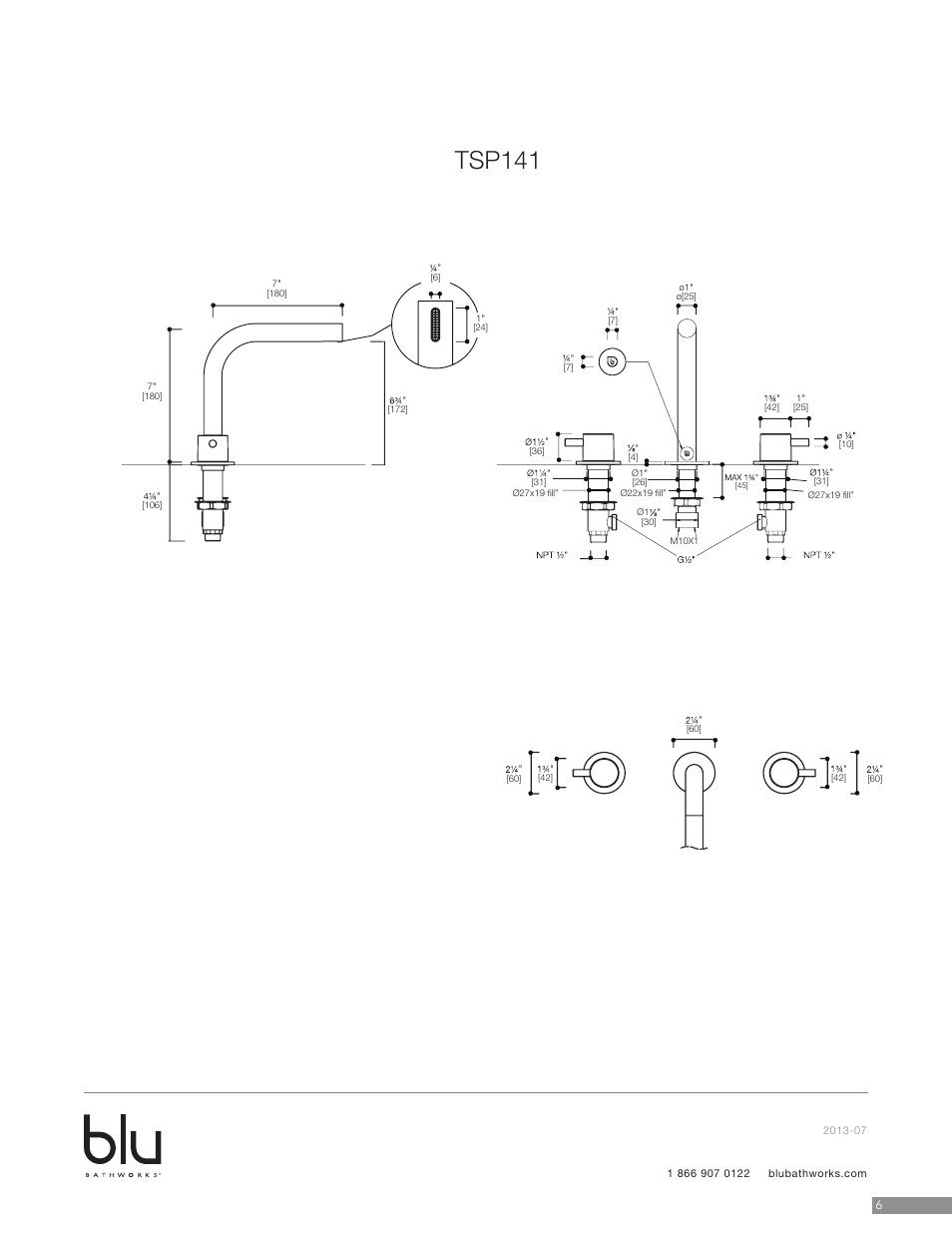 Tsp141 | Blu Bathworks TSP141 User Manual | Page 7 / 9