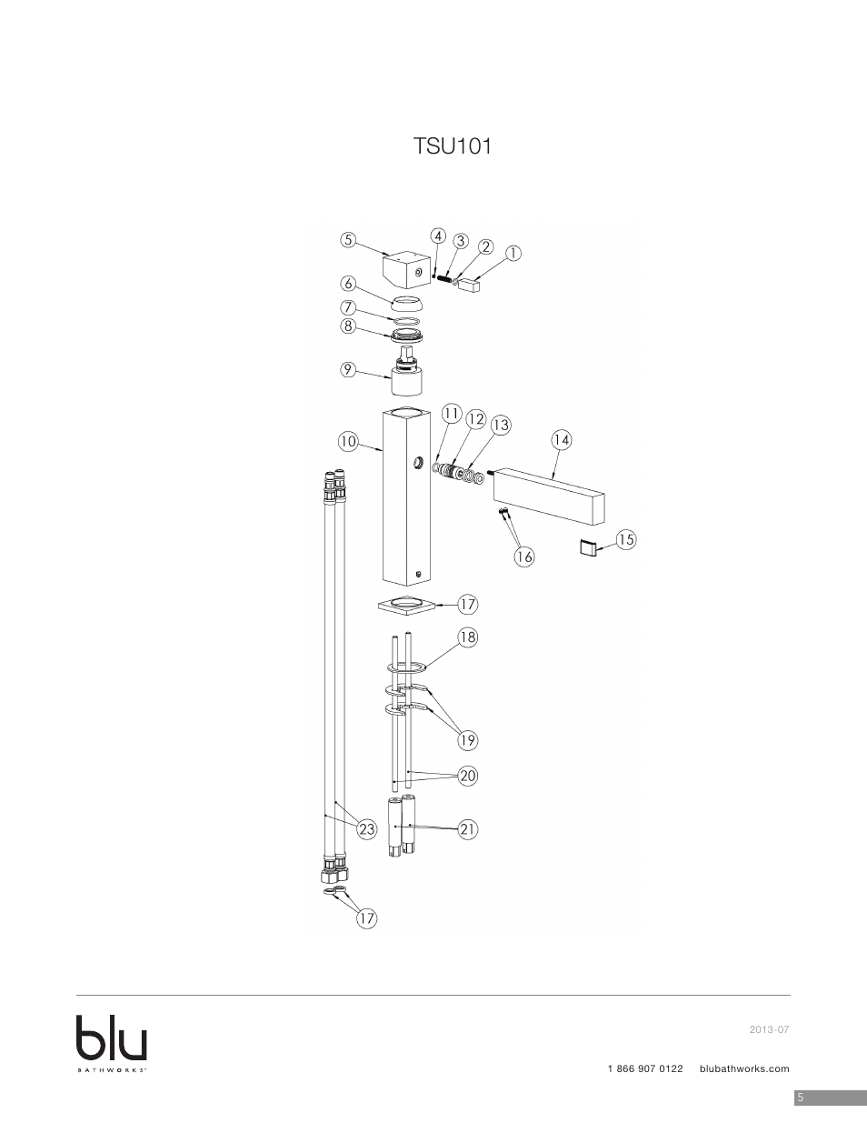 Tsu101 | Blu Bathworks TSU101 User Manual | Page 6 / 7