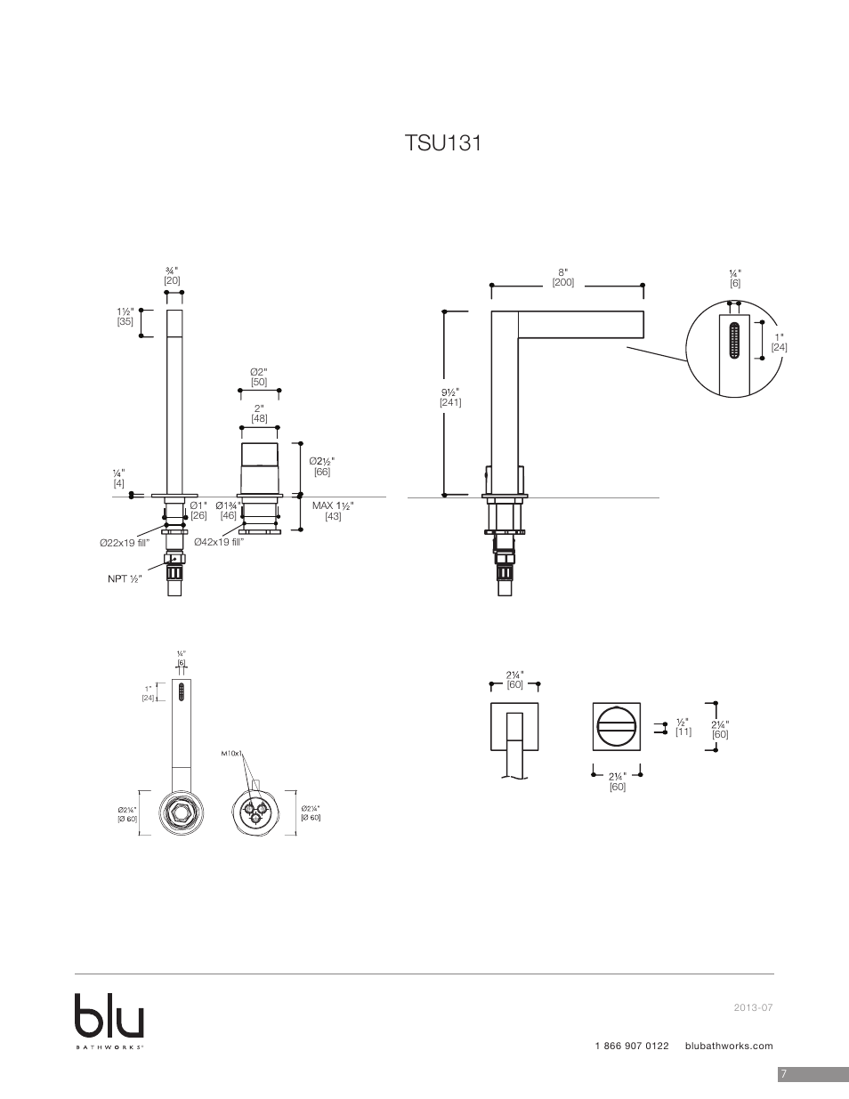 Tsu131 | Blu Bathworks TSU131 User Manual | Page 8 / 10