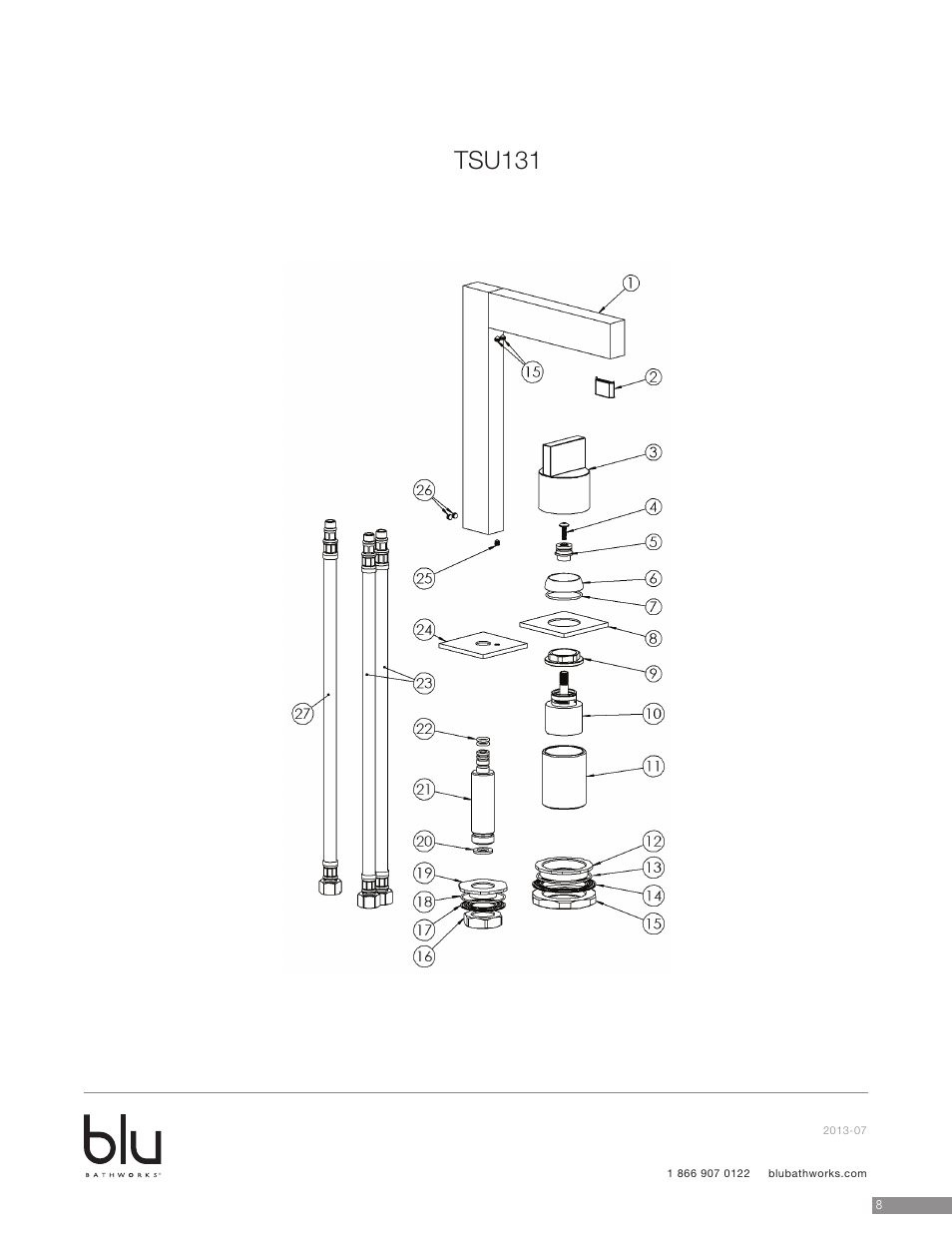 Tsu131 | Blu Bathworks TSU131 User Manual | Page 9 / 10