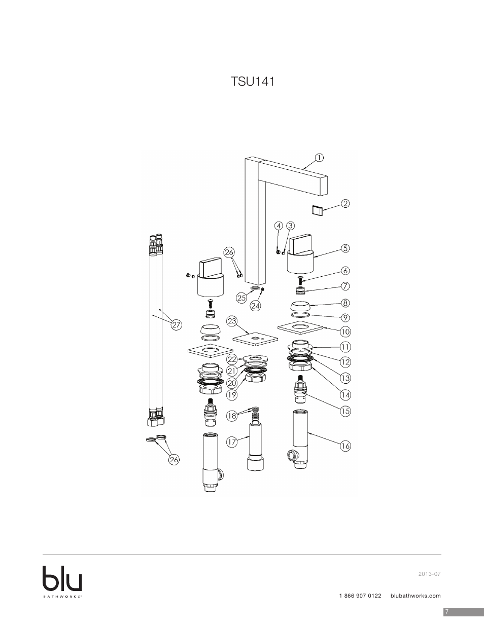 Tsu141 | Blu Bathworks TSU141 User Manual | Page 8 / 9