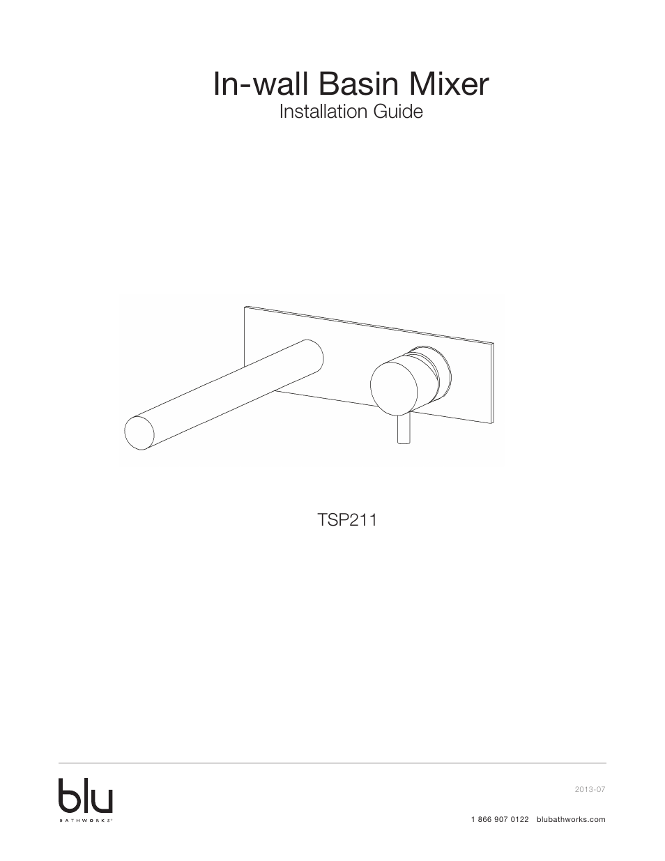 Blu Bathworks TSP211 User Manual | 6 pages